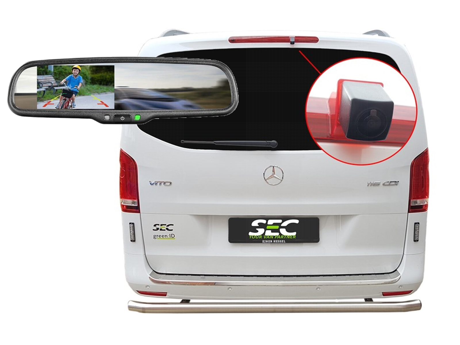 Bakkamera Kasse Kit Mercedes Vito W447 2014 - Dashcam