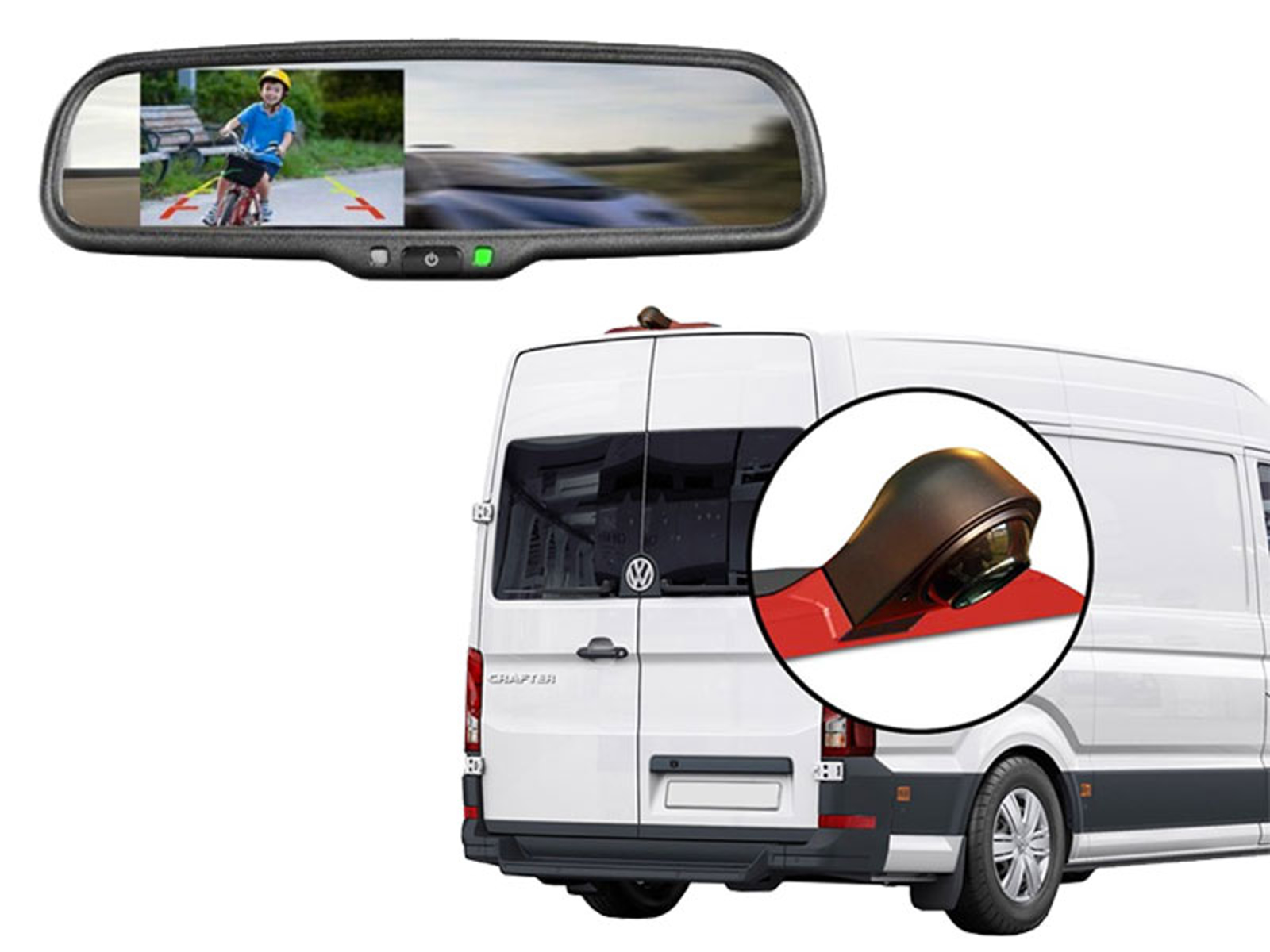 Bakkamera Kasse Kit Crafter 2017 - Dashcam