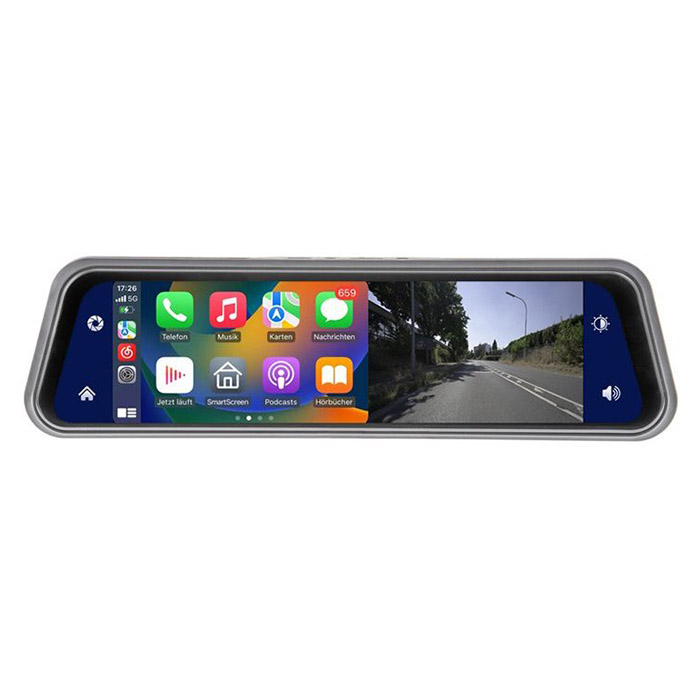 Ampire Bakspejl Med Carplay Android Auto Dashcam - Ampire Dashcam  - 4260052640784